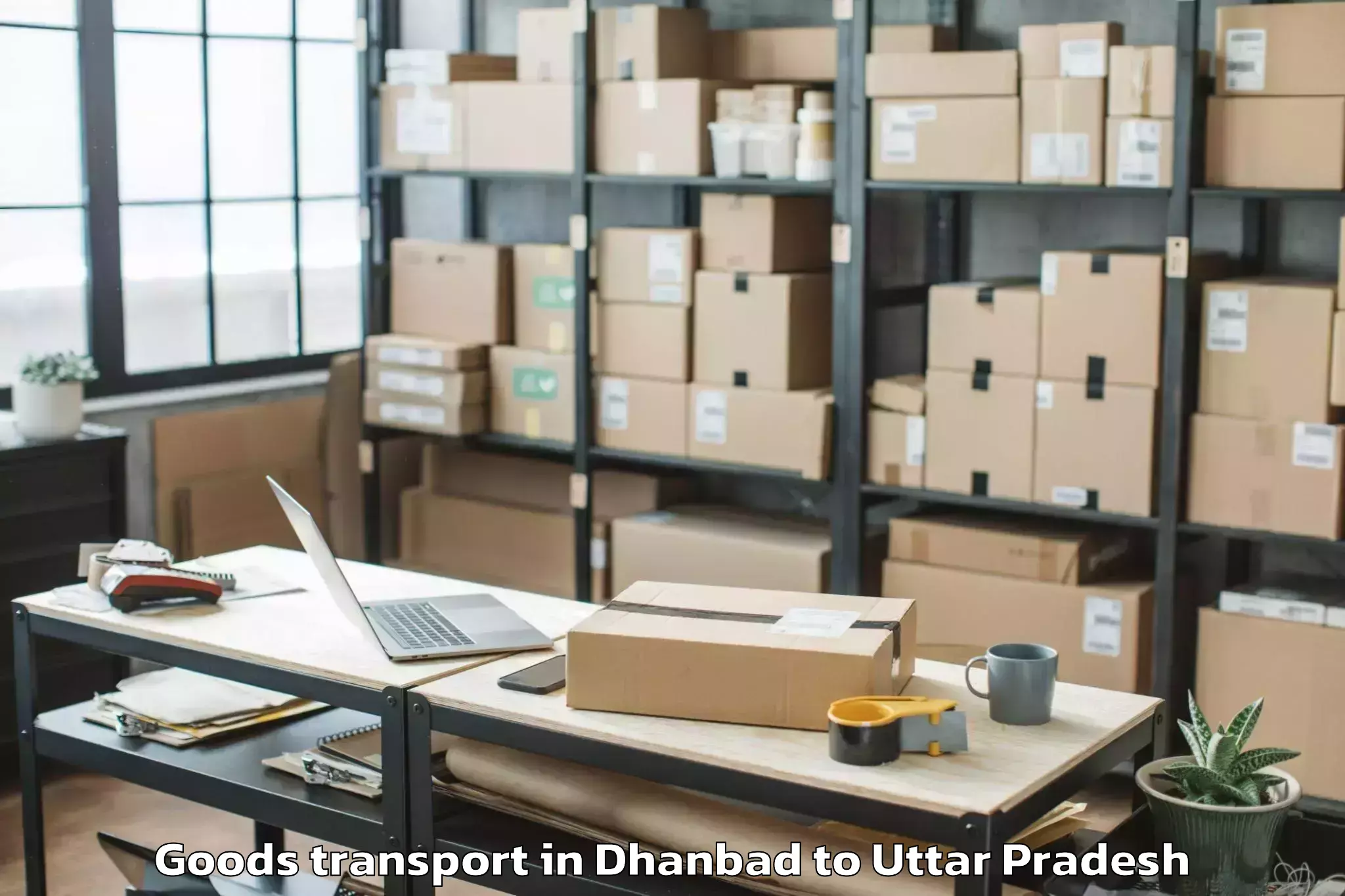 Book Dhanbad to Pahasu Goods Transport